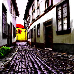 Old Cobblestone Street PNG ann71 PNG image with transparent background