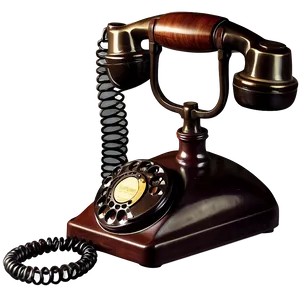 Old-fashioned Rotary Telephone Png Eqe PNG Image