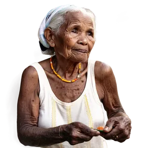 Old Lady At Market Png Dcu36 PNG Image