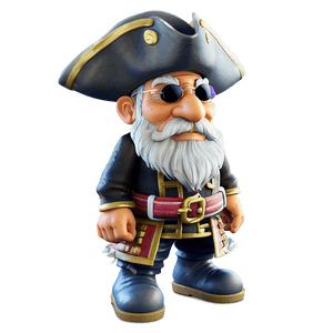 Old Pirate Captain PNG heg PNG image with transparent background