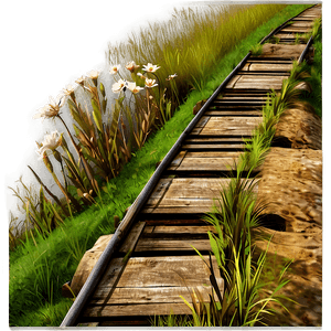 Old Railway Path PNG 06202024 PNG with transparent background