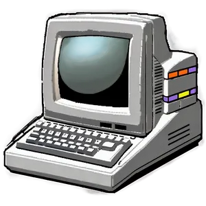 Old School 90s Computing Device Png 06252024 PNG Image