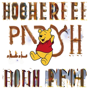 Old School Pooh Artwork Png 41 PNG Image