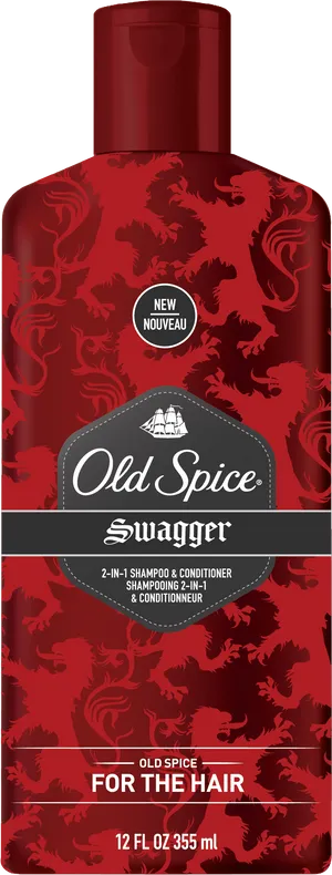 Old Spice Swagger Shampoo Conditioner Bottle PNG Image