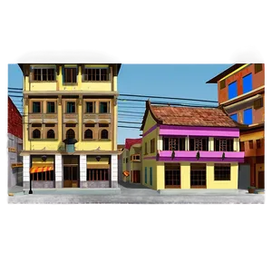 Old Town City Street Png Sly PNG Image