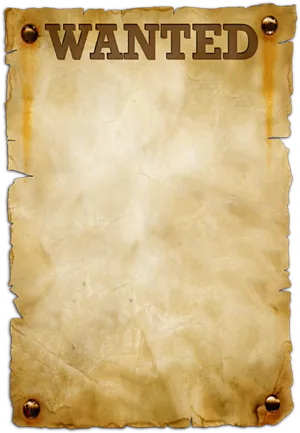 Old Wanted Poster Texture PNG Image