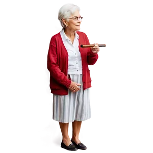 Old Woman With Pipe Png Egj78 PNG Image