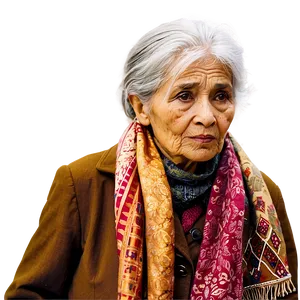 Old Woman With Scarf Png 06202024 PNG Image