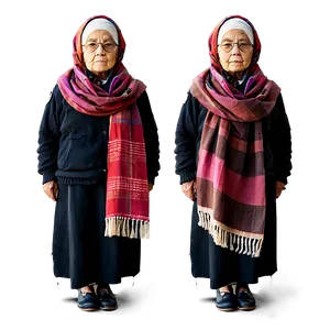 Old Woman With Scarf Png Ywd PNG Image