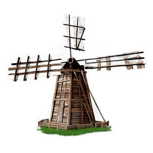 Old Wooden Windmill Png 42 PNG Image