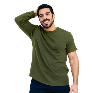 Olive Blank Shirt Png 06272024 PNG Image