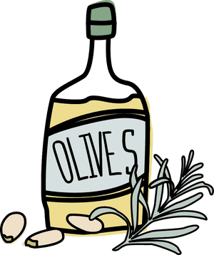 Lavender Clipart Rosemary Plant - Clipart Olive Oil Png, Transparent Png PNG image with transparent background