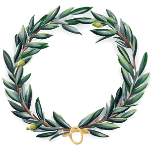 Olive Wreath Clipart PNG ufu85 PNG image with transparent background