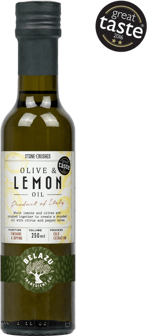 Oliveand Lemon Oil Bottle PNG image with transparent background