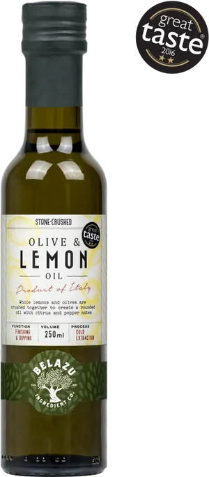 Oliveand Lemon Oil Bottle PNG Image