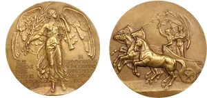 Olympic Games Commemorative Medal1908 PNG Image