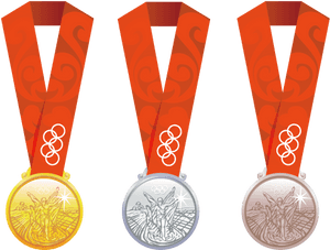 Clip Art Gold Medal Bronze Clip - Olympic Gold Medal Cartoon, HD Png Download PNG image with transparent background
