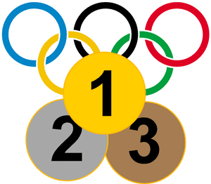 3 Olympic Medal Icon - Olympic Games Colours, HD Png Download PNG image with transparent background