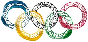 Olympic Rings Artistic Interpretation.png PNG Image