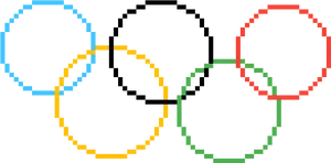 Olympic_ Rings_ Pixel_ Art.png PNG Image