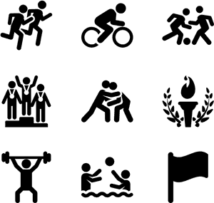 Olympics Games Athletes - Olympic Games Icons Png, Transparent Png PNG image with transparent background