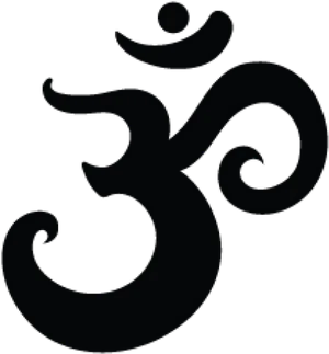 Om Symbol Spiritual Representation PNG Image