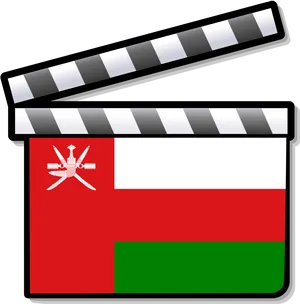 Oman Flag Clapperboard PNG Image