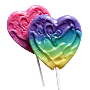 Ombré Heart Lollipop Png Fks78 PNG Image