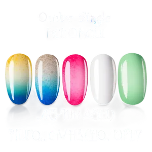 Ombre Single Acrylic Nail Png Gpv PNG Image