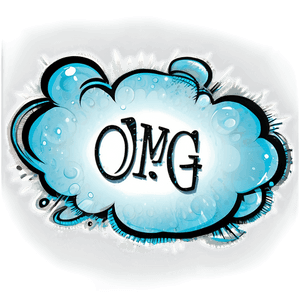 OMG Text Bubble PNG leo PNG image with transparent background