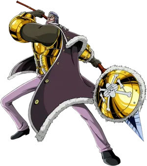 One Piece Character Gecko Moriawith Kage Kageno Mi Powers PNG Image