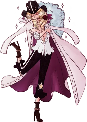 One Piece Elegant Magician Character PNG Image