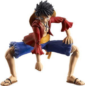 One Piece Monkey D Luffy Figure PNG Image