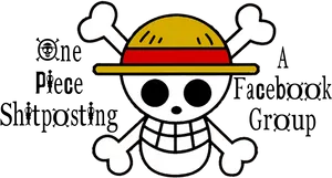 One Piece Straw Hat Jolly Roger PNG Image