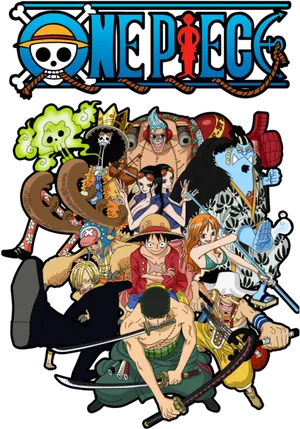 One Piece Straw Hat Pirates Illustration PNG Image