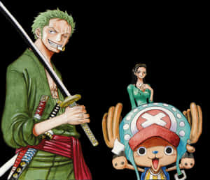 One Piece Zoroand Friends PNG image with transparent background