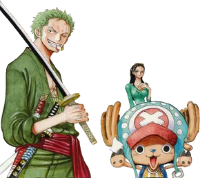 One Piece Zoroand Friends PNG Image