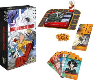 One Punch Man Board Game Set PNG Image