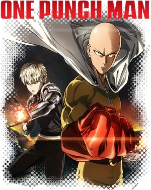 One Punch Man Heroes Ready PNG Image