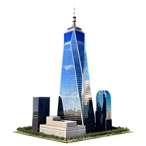 One World Trade Center Aerial View Png 95 PNG Image