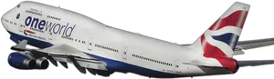 Oneworld British Airways Boeing747 PNG Image