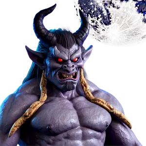 Oni Demon Under Moonlight Png Jio3 PNG Image