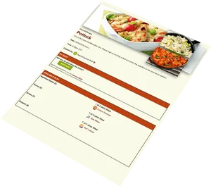 Online Food Menu Template PNG Image