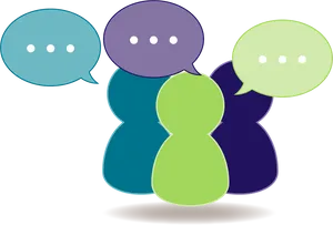 Online Forum Discussion Illustration PNG Image