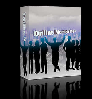 Online Memberships Concept Box PNG image with transparent background