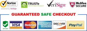 Online Payment Security Badgesand Credit Card Logos PNG Image