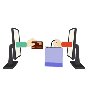 Online Payment Transaction Illustration PNG image with transparent background