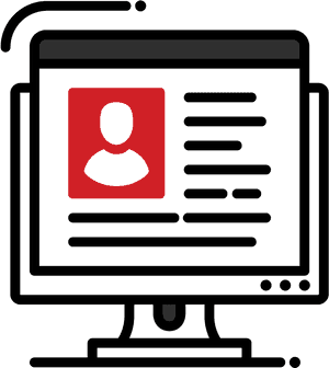 Online Profile Icon Concept PNG image with transparent background