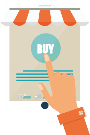 Online Purchase Click Illustration PNG image with transparent background