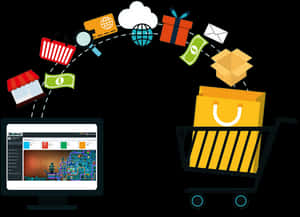 Online Shopping Elements Graphic PNG